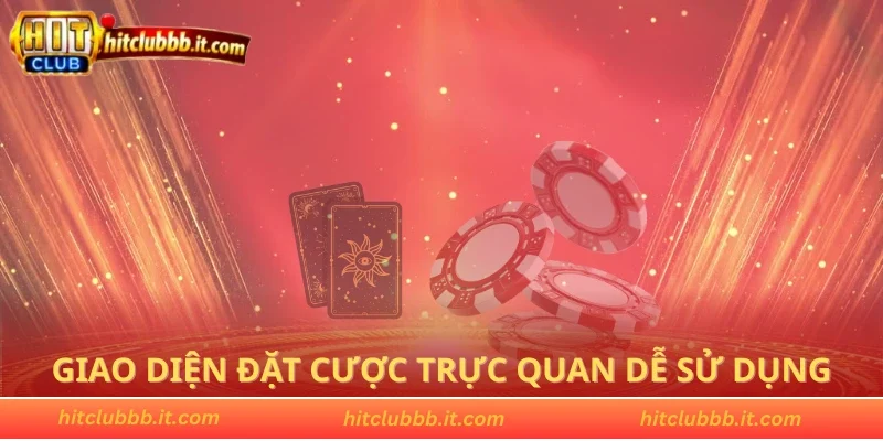 Giao diện đặt cược trực quan dễ sử dụng